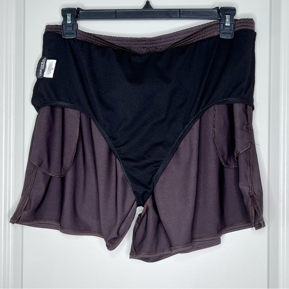 GABAR Swimwear Chlorine Resistant Brown Swim Shorts with Pockets Plus Size 22W - Picture 10 of 16